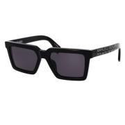 Geometrische Vierkante Lens Zonnebril Marcelo Burlon , Black , Unisex