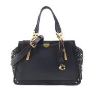 Pre-owned Leather handbags Coach Pre-owned , Black , Dames