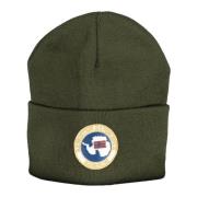 Groene Heren Beanie met Logo Napapijri , Green , Heren