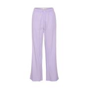 Lavendel Wijde Pijp Broek InWear , Purple , Dames