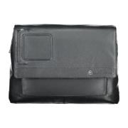 Blauwe Messenger Tas met Laptopvak Piquadro , Black , Heren