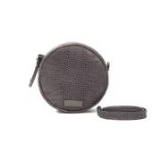 Mini Crossbody Tas in Cocco Print Pompei Donatella , Gray , Dames