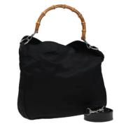 Pre-owned Nylon gucci-bags Gucci Vintage , Black , Dames