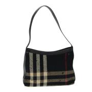 Pre-owned Canvas shoulder-bags Burberry Vintage , Black , Dames