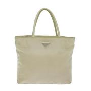 Pre-owned Fabric totes Prada Vintage , Beige , Dames