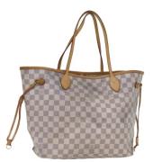 Pre-owned Canvas totes Louis Vuitton Vintage , White , Dames