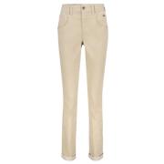 Finecord Carrie Broek Red Button , Beige , Dames