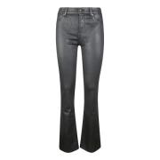 Jeans Flare 7 For All Mankind , Black , Dames