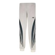 Gestreepte Technische Stoffen Broek Adidas , White , Heren