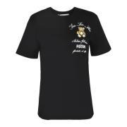 Stijlvolle T-shirts en Polos Moschino , Black , Dames