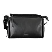 Zwarte Schoudertas met Ritssluiting Calvin Klein , Black , Dames