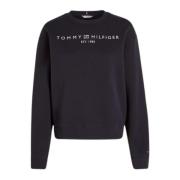 Dames Logo Sweater Tommy Hilfiger , Blue , Dames