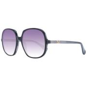 Zwarte Dames Zonnebril Verloop Blauwe Lens Max Mara , Black , Unisex