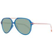 Blauwe Gepolariseerde Aviator Zonnebril Police , Blue , Unisex