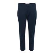 Marineblauwe Cropped Broek InWear , Blue , Dames