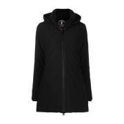 Lila Hooded Jas Save The Duck , Black , Dames