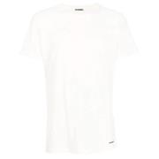 Witte Korte Mouw T-shirt Jil Sander , White , Heren