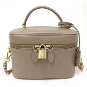 Pre-owned Leather louis-vuitton-bags Louis Vuitton Vintage , Beige , D...