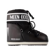 Zwarte Synthetische Lage Laarzen Moon Boot , Black , Dames