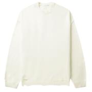 Ivory Rib Crewneck Sweater Helmut Lang , Beige , Heren