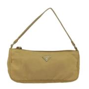 Pre-owned Nylon prada-bags Prada Vintage , Beige , Dames