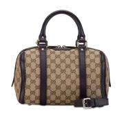 Pre-owned Canvas gucci-bags Gucci Vintage , Beige , Dames