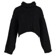 Pre-owned Wool outerwear Balmain Pre-owned , Black , Dames