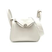 Pre-owned Leather shoulder-bags Hermès Vintage , White , Dames