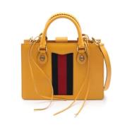 Pre-owned Leather gucci-bags Gucci Vintage , Yellow , Dames