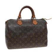 Pre-owned Canvas handbags Louis Vuitton Vintage , Brown , Dames