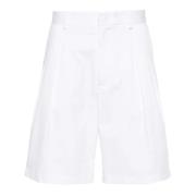 Miami Sartorial Witte Katoenen Shorts Low Brand , White , Heren