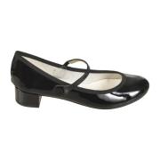 Zwarte platte schoenen Elegant stijl Repetto , Black , Dames