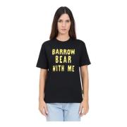 Teddy Print T-shirt met korte mouwen Barrow , Black , Dames