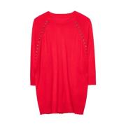 Breigoed, Fierce Red Cashmere Sweater Zadig & Voltaire , Red , Dames