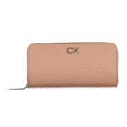 Roze Polyester Portemonnee met Rfid Blokkering Calvin Klein , Pink , D...