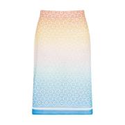 Gradient Monogram Zijden Rok Casablanca , Multicolor , Dames