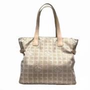 Pre-owned Nylon chanel-bags Chanel Vintage , Beige , Dames