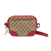 Pre-owned Canvas gucci-bags Gucci Vintage , Beige , Dames