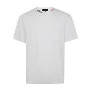 Witte Katoenen T-Shirt Dsquared2 , White , Heren