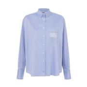 Blauwe Blouses Ca07746e2 Elisabetta Franchi , Blue , Dames