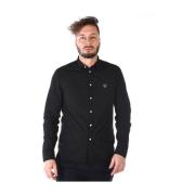 Casual Katoenen Overhemd voor Mannen Kenzo , Black , Heren