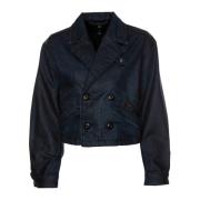 Cropped Peacoat Jacket G-star , Blue , Heren