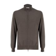 Zip Sweater voor dynamische mannen Mauro Ottaviani , Brown , Heren