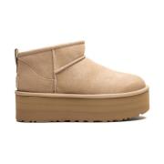 Classic Ultra Mini Platformlaarzen UGG , Beige , Dames