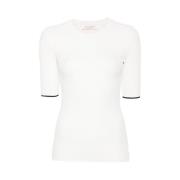 Iconographe Jacquard Gebreide Top Valentino , White , Dames