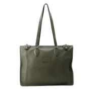 Pre-owned Leather handbags Hermès Vintage , Green , Dames