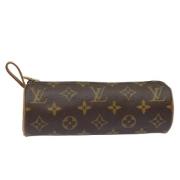 Pre-owned Canvas pouches Louis Vuitton Vintage , Brown , Dames