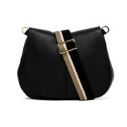 Helena Round Crossbody Tas Gianni Chiarini , Black , Dames