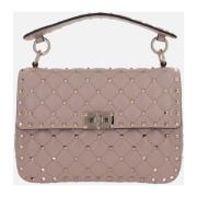 Gewatteerde Crossbody Tas met Metalen Studs Valentino Garavani , Pink ...