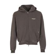 Club Zip Hoodie Breistijl Represent , Gray , Heren